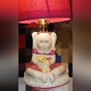 Handmade,handpainted Cabbage Patch Doll Lamp